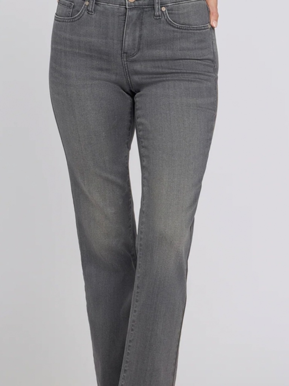 NYDJ WOMEN GREY BOOT CUT JEANS, US 8